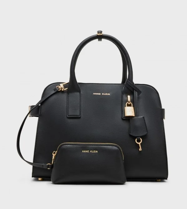 آن كلاين حقيبة ساتشيل آن كلاين بتفاصيل شعار مع محفظة